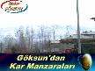 Göksun'dan Kar Manzaraları